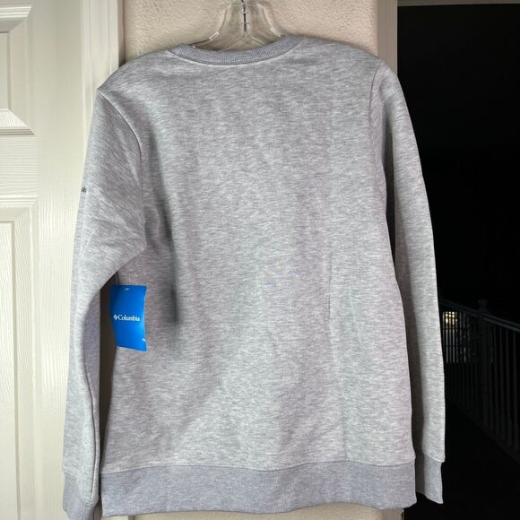 Women's Hart Mountain™ II Graphic Crew Sweatshirt Grey New Size M #558 - Picture 3 of 10